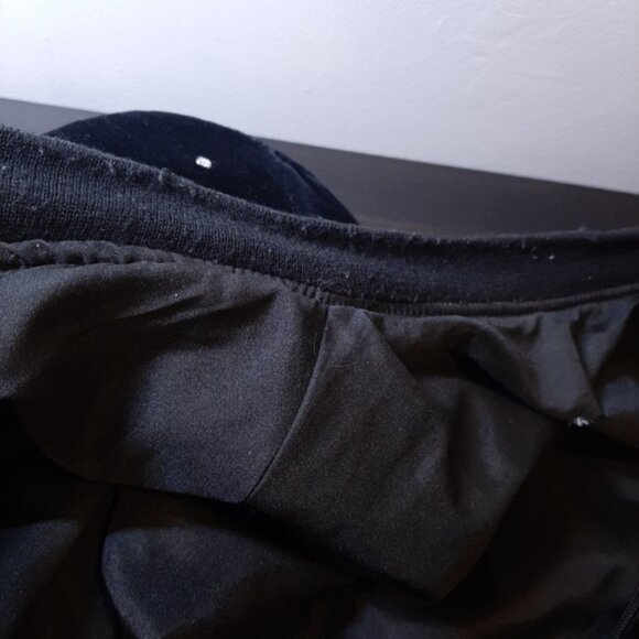 Vintage 80s Velvet Bomber Jacket Rhinestone Embellished Zip Front Velour Bling - Picture 15 of 16